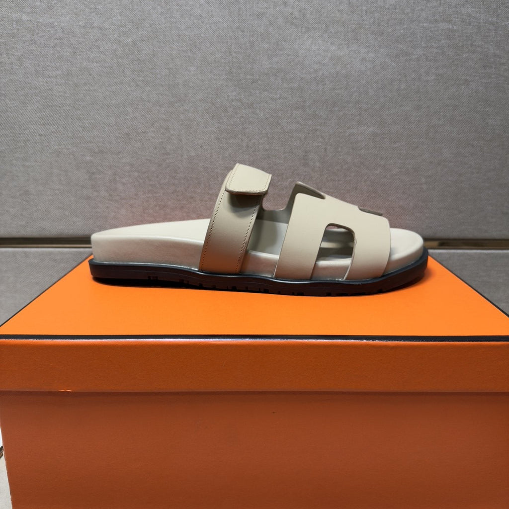 Hermès H-Cutout Open-Toe Sandals — side