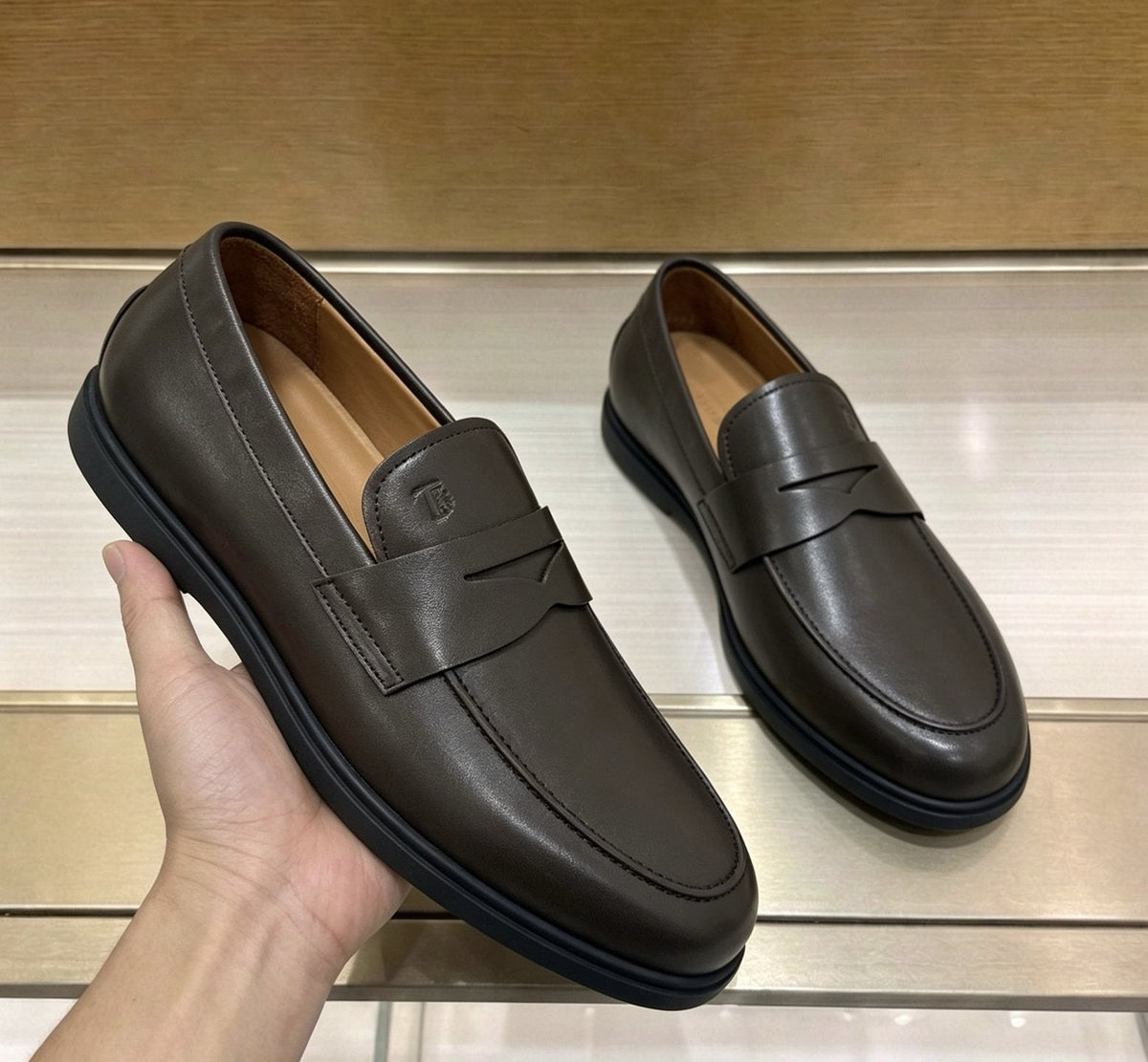 Tod's Apron-Toe Slip-On Loafers — model