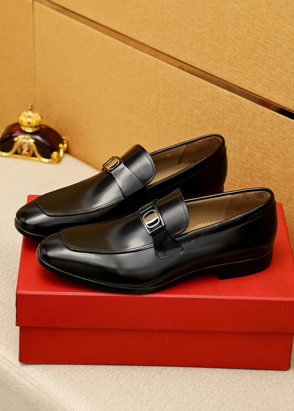 Salvatore Ferragamo Buckle Slip-On Loafers — front